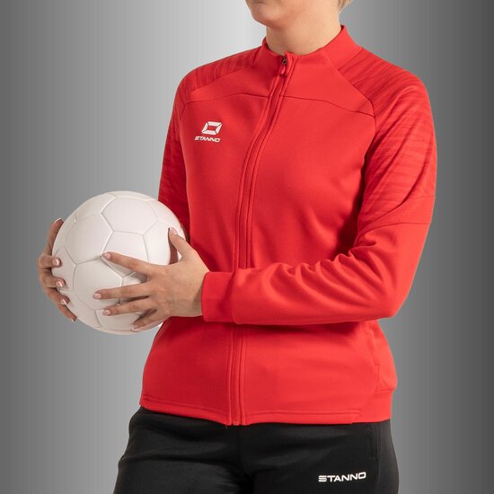 Stanno Bolt Full Zip Top dames rood