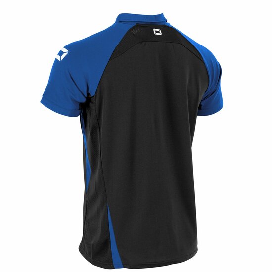 Stanno Stadio polo zwart blauw