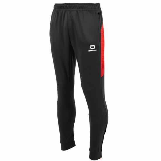 Stanno Bolt trainingsbroek zwart rood