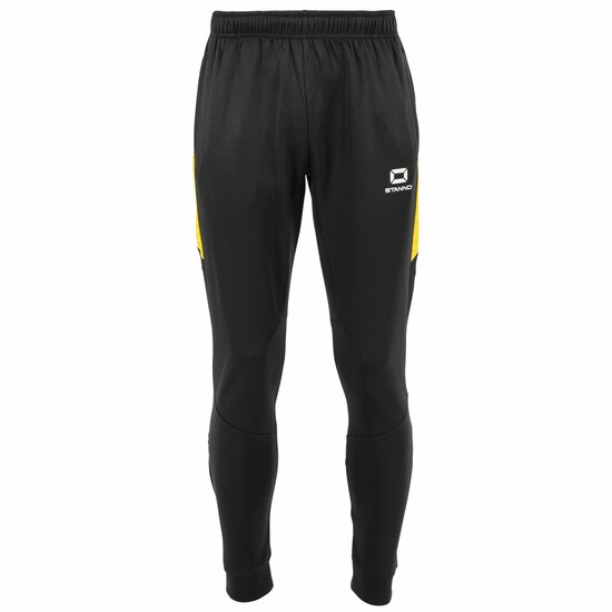 Stanno Bolt trainingsbroek zwart geel