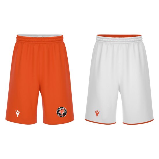 MAC Delfzijl Macron X500 reversible basketbalshort oranje