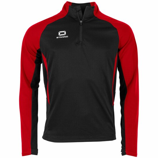 Stanno Stadio Zip Top zwart rood