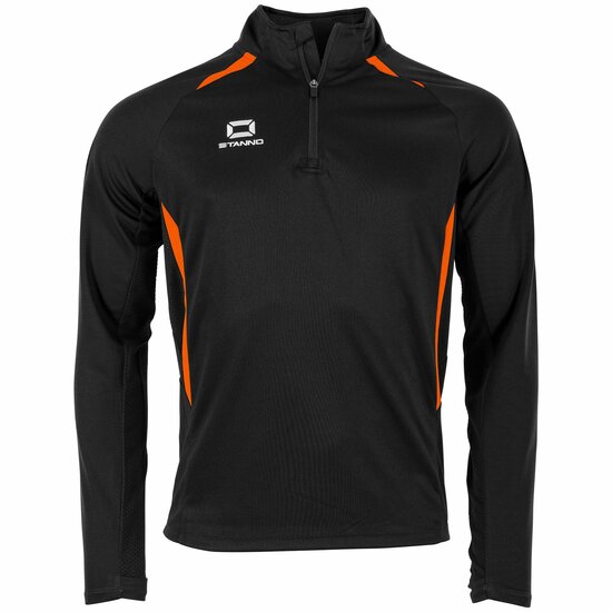 Stanno Stadio Zip Top zwart oranje