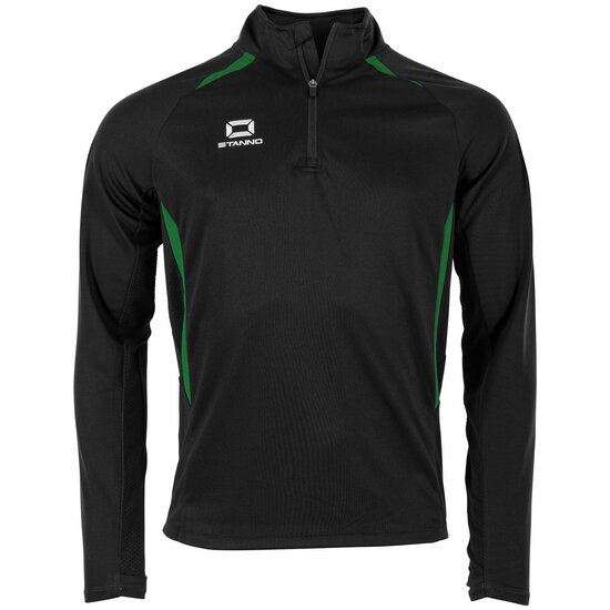 Stanno Stadio Zip Top zwart groen