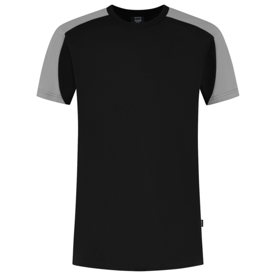 Tricorp T-shirt Bicolor  zwart grijs