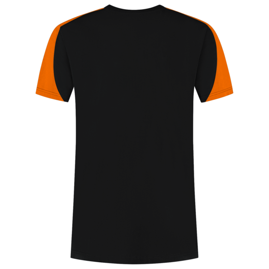 Tricorp T-shirt Bicolor  zwart oranje