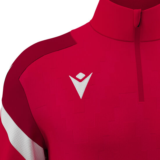 Macron Hollow Zip Top rood