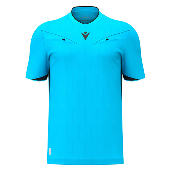 Macron Mendez scheidsrechtersshirt blauw