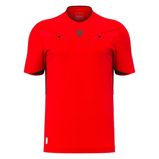 Macron Mendez scheidsrechtersshirt rood