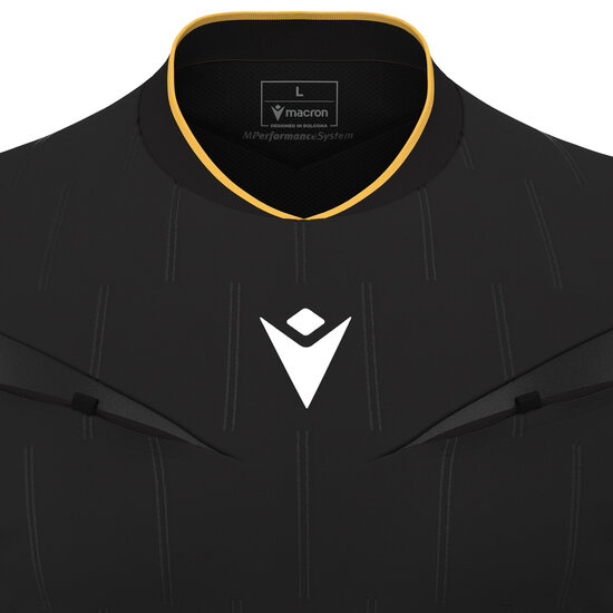 Macron Mendez scheidsrechtersshirt zwart