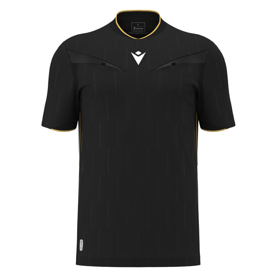 Macron Mendez scheidsrechtersshirt zwart