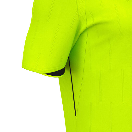 Macron Mendez scheidsrechtersshirt geel