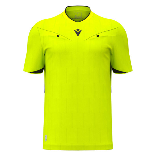 Macron Mendez scheidsrechtersshirt geel