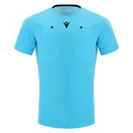 Macron scheidsrechtersshirt blauw