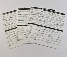 Notitiekaarten voetbal