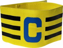 Aanvoerdersband geel - elastisch verstelbaar | STRIPE