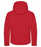 Clique Hoody Softshell Jas rood