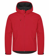 Clique Hoody Softshell Jas rood
