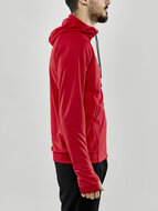 Craft Evolve hoodie full zip rood