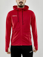 Craft Evolve hoodie full zip rood