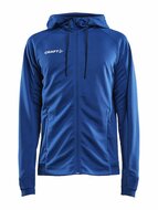 Craft Evolve hoodie full zip blauw