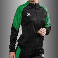 Stanno Bolt Full Zip Top dames zwart groen