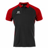 Stanno Stadio polo zwart rood