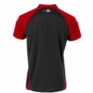 Stanno Stadio polo zwart rood