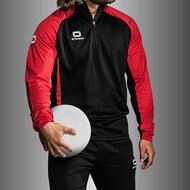 Stanno Stadio Zip Top zwart rood