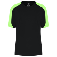 Tricorp T-shirt dames Bicolor  zwart lime