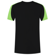 Tricorp T-shirt Bicolor  zwart lime