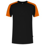 Tricorp T-shirt Bicolor  zwart oranje