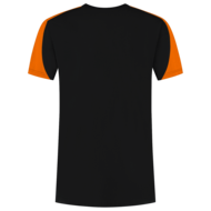 Tricorp T-shirt Bicolor  zwart oranje