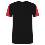 Tricorp T-shirt Bicolor  zwart rood