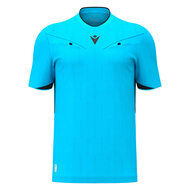Macron Mendez scheidsrechtersshirt blauw