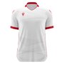 Macron Wyvern shirt wit rood