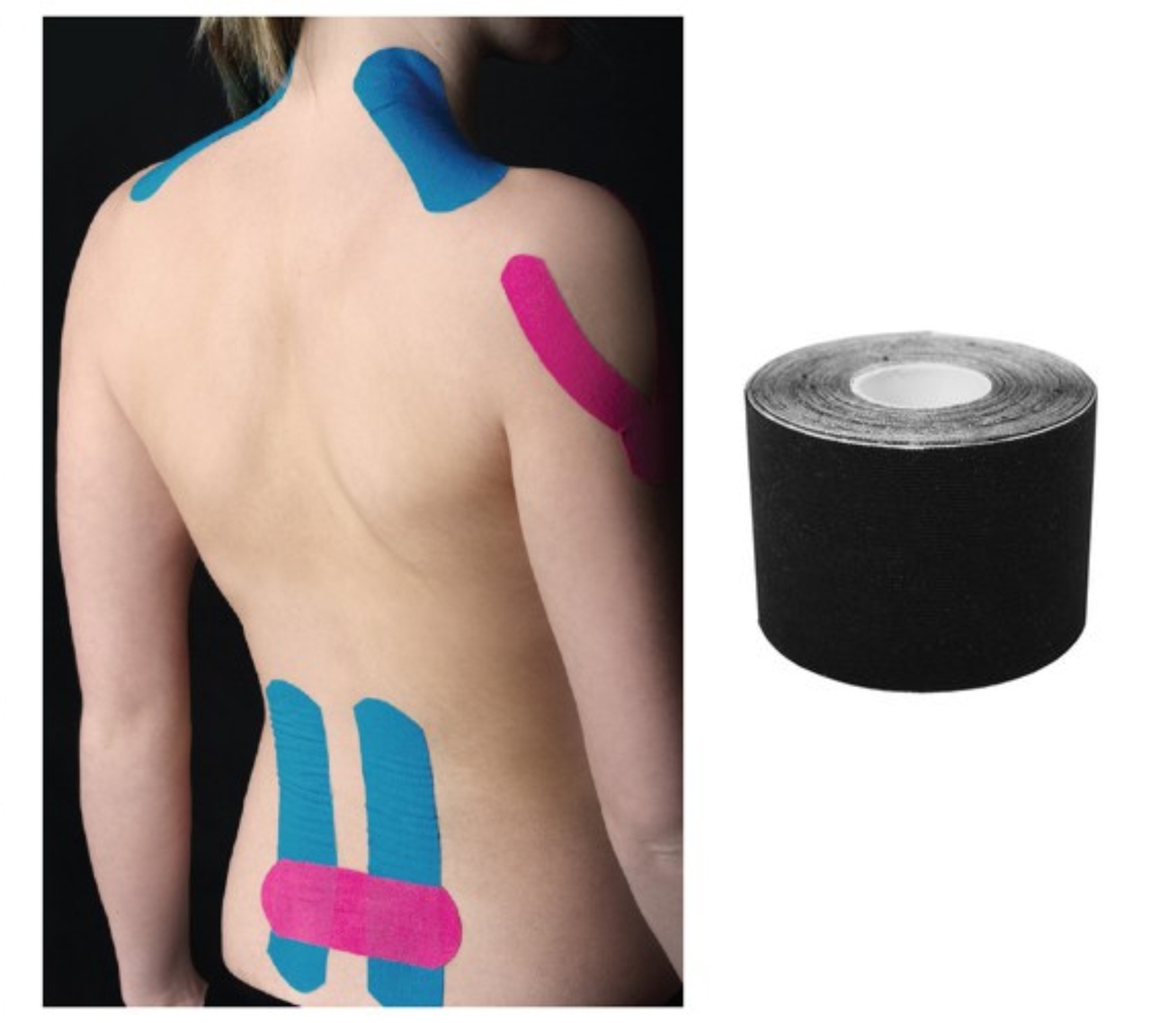 Kinesiotape - 5cm x 5m | zwart