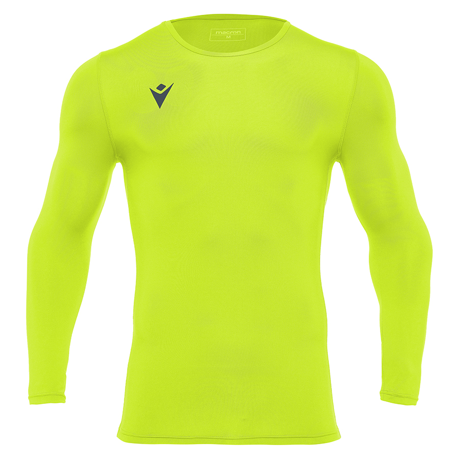 Macron Holly Dri Fit thermoshirt - neon geel