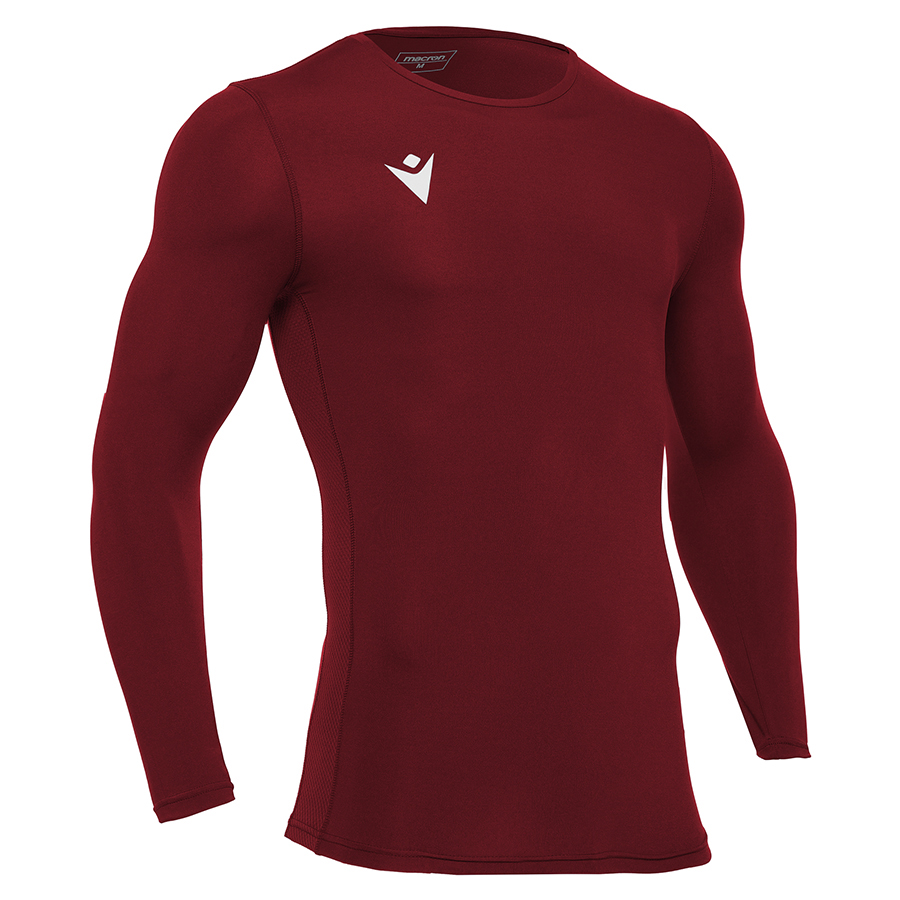 Macron Holly Dri Fit thermoshirt - bordeaux rood, foto 2 van 5