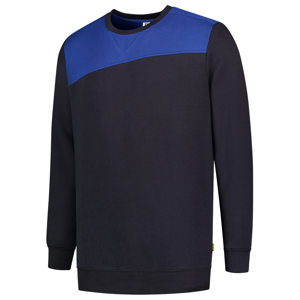 Tricorp Sweater Bicolor Naden - wit/donkergrijs