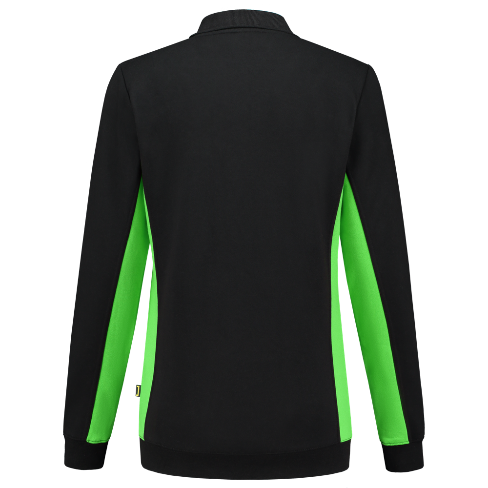 Tricorp Polosweater Bicolor Dames - zwart/rood, foto 3 van 5