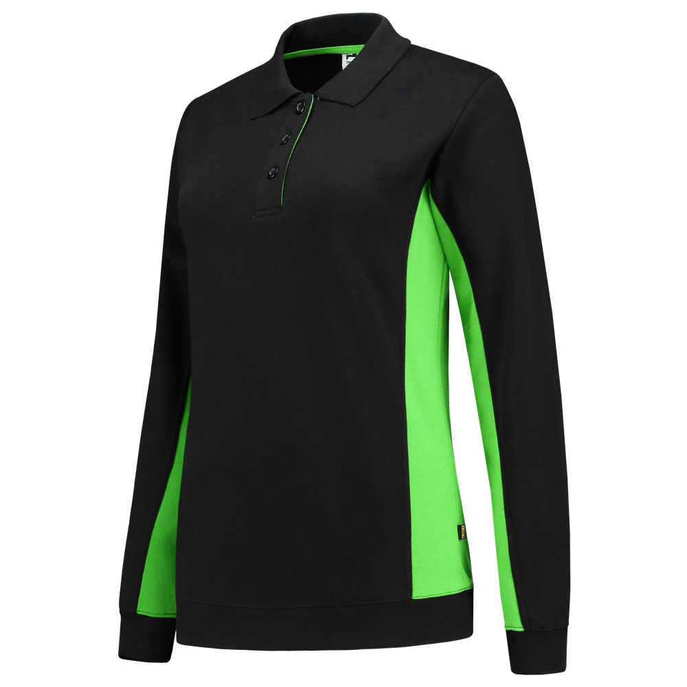 Tricorp Polosweater Bicolor Dames - zwart/rood
