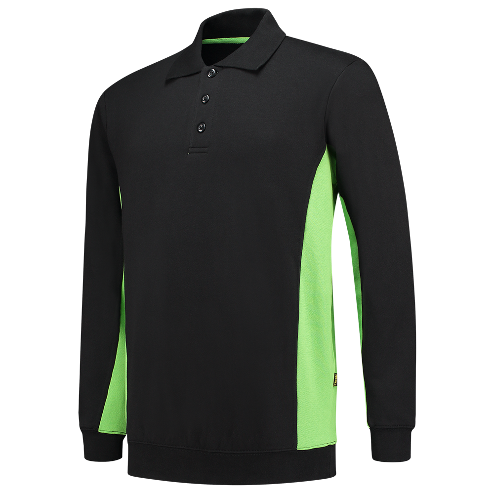 Tricorp Polosweater Bicolor - zwart/rood