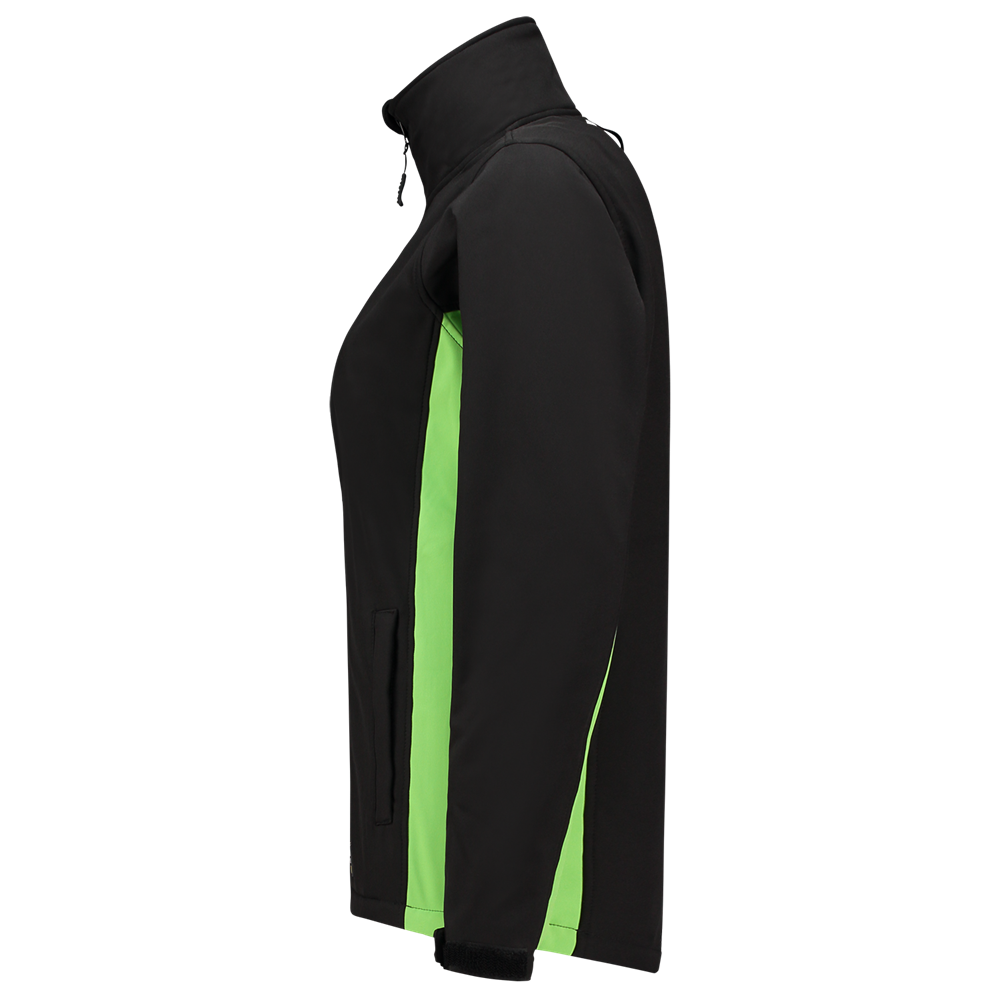 Tricorp Softshell Bicolor Dames - zwart/rood, foto 5 van 5