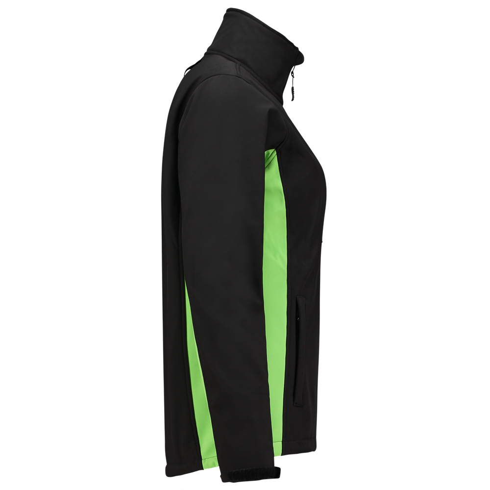 Tricorp Softshell Bicolor Dames - zwart/rood, foto 4 van 5