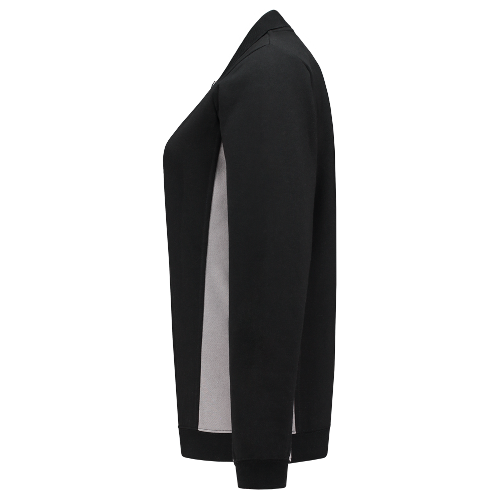 Tricorp Polosweater Bicolor Dames - zwart/grijs, foto 4 van 5