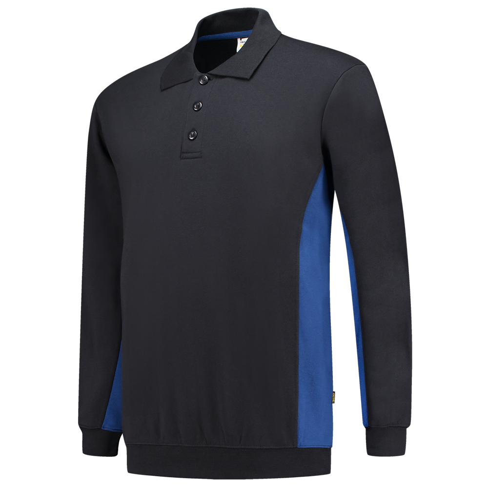 Tricorp Polosweater Bicolor - navy/blauw