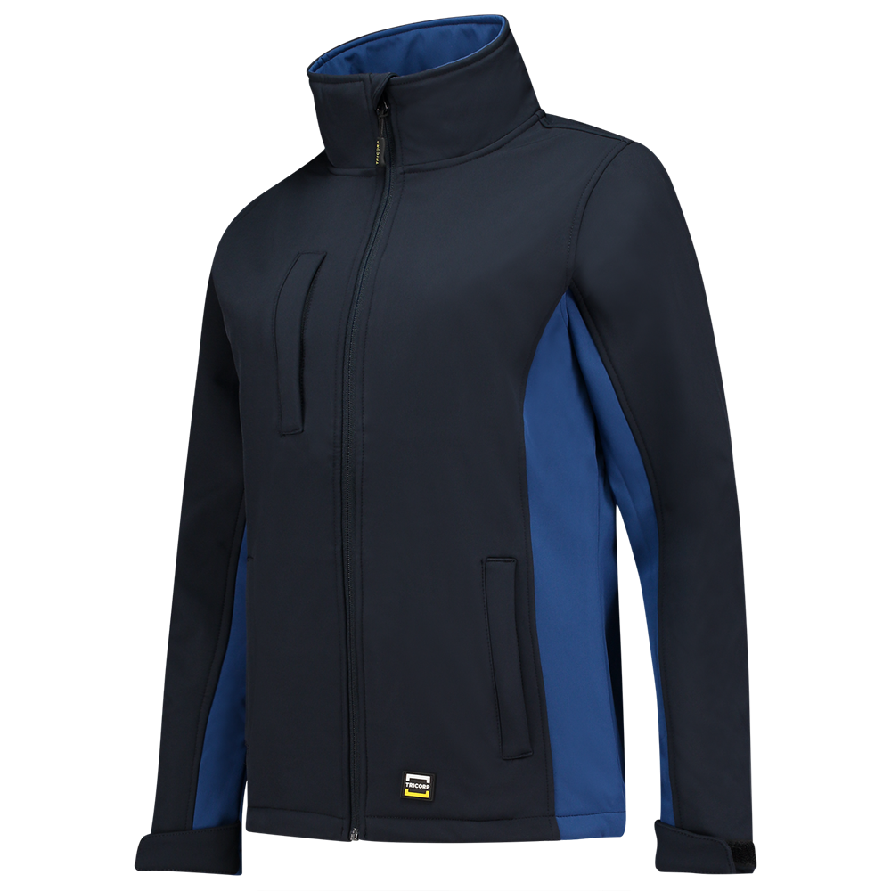 Tricorp Softshell Bicolor Dames - navy/blauw