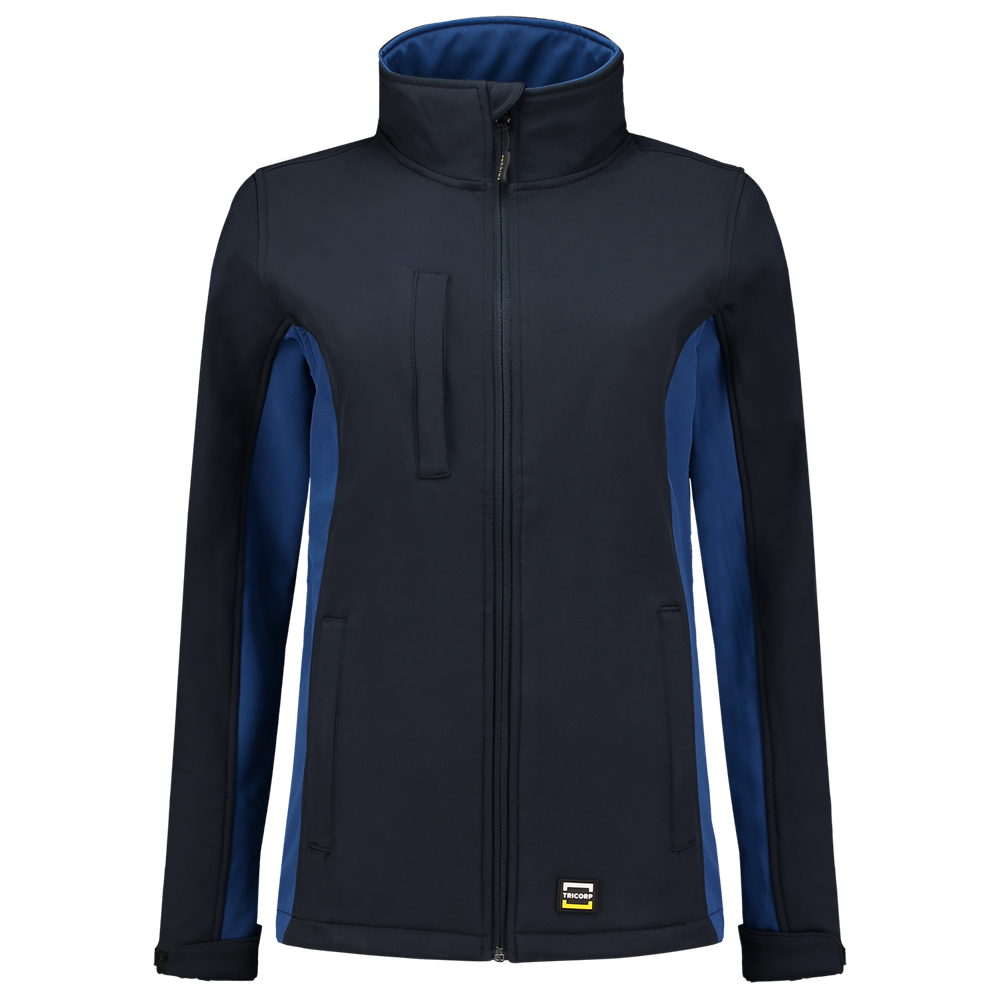 Tricorp Softshell Bicolor Dames - navy/blauw, foto 2 van 5