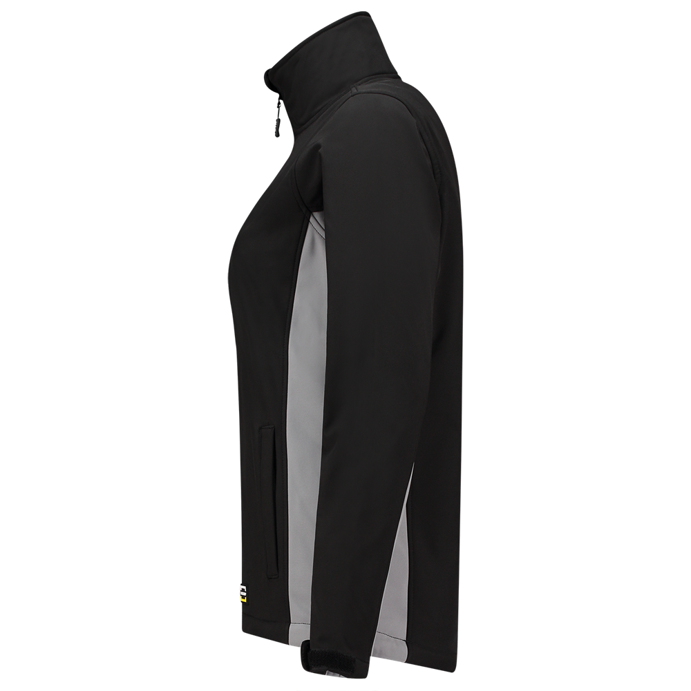 Tricorp Softshell Bicolor Dames - zwart/grijs, foto 5 van 5
